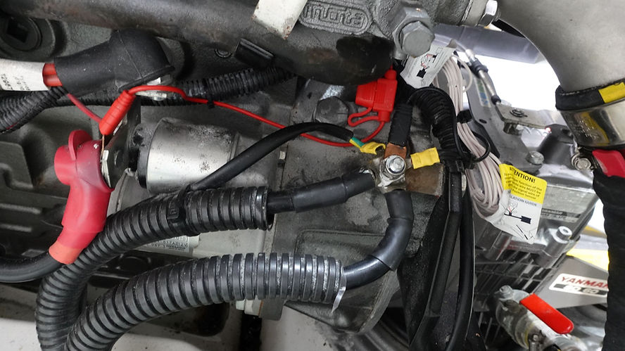Yanmar 4JH45 engine with power module installation