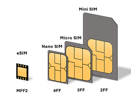 eSIM Nano Micro Mini Sim