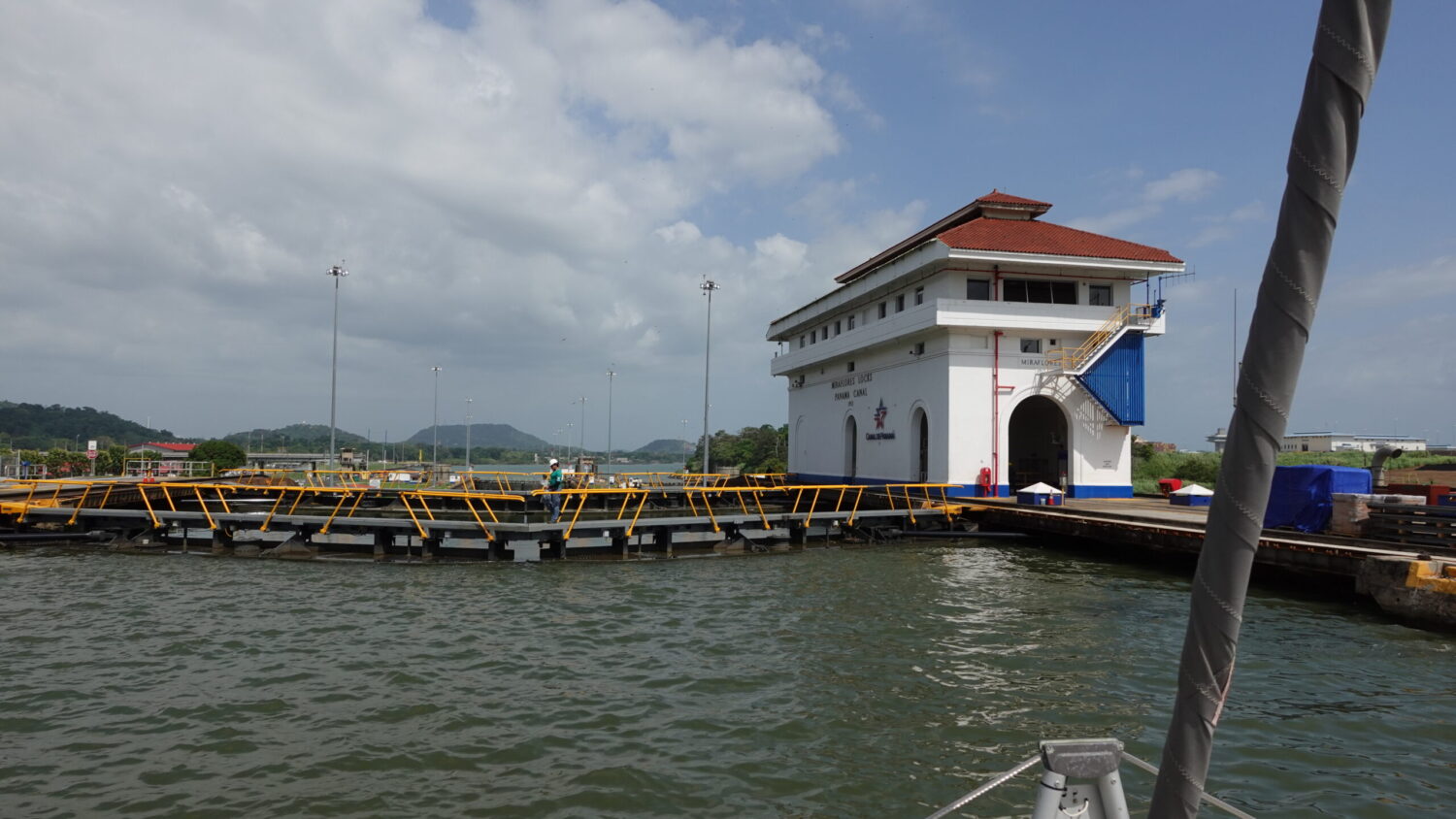 The Miraflores Lock of the Panama Canal