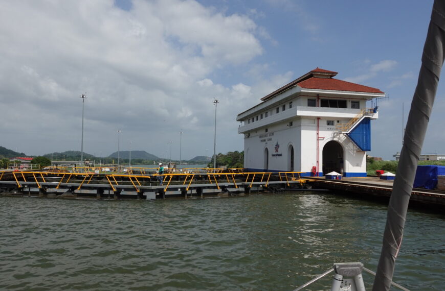 The Miraflores Lock of the Panama Canal