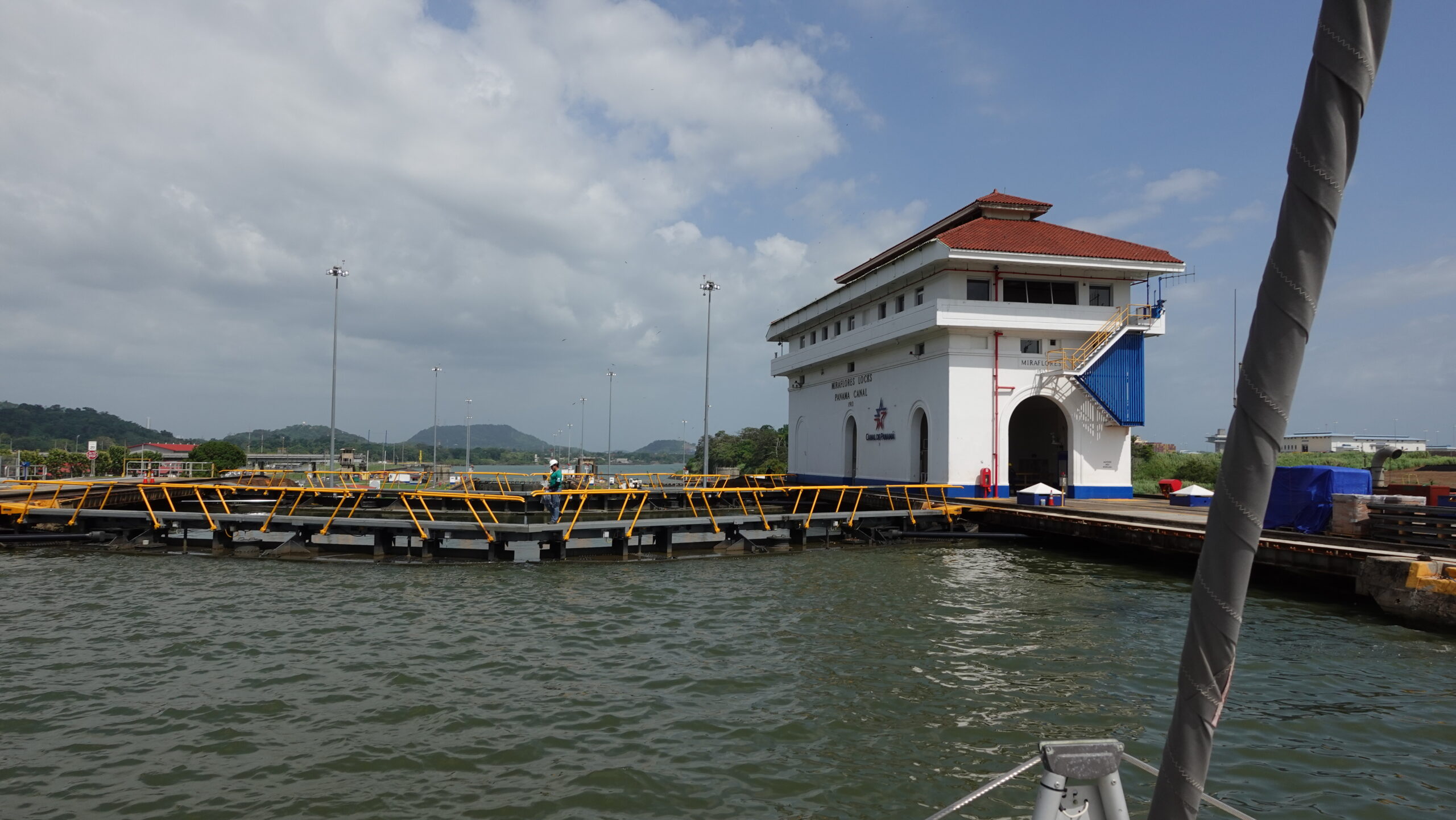 The Miraflores Lock of the Panama Canal